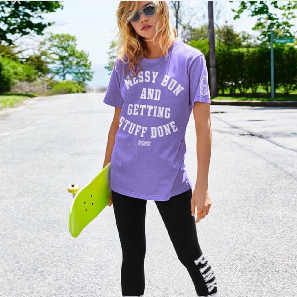Med PINK campus tee NWT